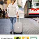Capolo Travel Backpack for Women Men Waterproof Laptop Backpack Airlines Approved Carry On Backpack Bag Computer Bookbag for Business, Work, Traveling Fits 15.6 Inch Laptop(Beige)
