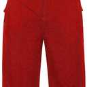 CREATMO US Girl's Snow Bibs Kids Ski Pants Waterproof Insulated Winter Overalls (10-12, Red)