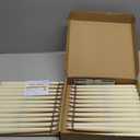 Homemory 24 Pcs Flameless Taper Candles with Remote Timer Dimmer, 11 inches Ivory Candlesticks Battery Operated, Plastic LED Taper Candles with Flickering Flame for Halloween Christmas Church Wedding