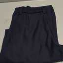 Girls Dress Pants Wide Leg Uniform Pants for Girls Preppy Clothes Size 7-14 Years (Navy)