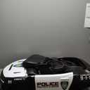 12V Police Car Ride On Car for Kids, Ride on Toy with Remote Control, Emergency Alert Tones, Megaphone, Flashing Lights, Music, Spring Suspension