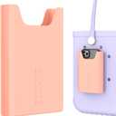 OUTXE Silicone Phone Holder Accessories for Bogg Bag, Phone Case Holder Compatible with All Bogg Bags, Peachy Beachy Cell Phone Insert for Simple Modern Beach Bag