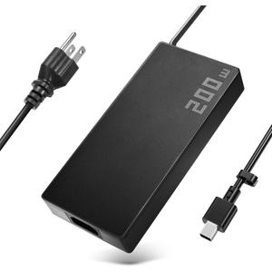 200W Charger Compatible with Asus ROG Zephyrus G16 GU605 GU605MI GU605CM GU605CP GA605 GA605WV GA605WI GA605WV TUF Gaming A14 FA401WV FA401UV FA401UU ProArt P16 PX13 HN7306 H7606 Laptop Power Adapter