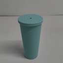 Copco 22oz Studded Insulated Tumblers with Straw and Lid, Set of 1, Acrylic Reusable Cold Drink Tumblers, Spill-Resistant, BPA-Free, Travel-Friendly, Cupholder Compatible (Teal)