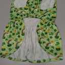 St. Patrick's Day Dog Costume Dress L, Green Clover and Horseshoe Print with Satin Bow, Pet Dress for 11-13 lbs Dogs and Cats, Festive Holiday Clothing, L