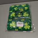 AEUEFUEA 3 Pack Green Shamrock Cotton Towels Set, 25" L x 16" W Hand Towels for Kitchen and Bathroom, Soft Absorbent Holiday Home Dcor