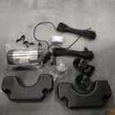 Goldlife Pond Fountain Aerator, F3 With 4 RGB Lights, 1HP 750W 110V Stainless Steel Floating Fountain With 100FT Power Cord Black Octagon Aerating Fountain Pump for Small Large Pond Lake Pool FishFarm