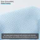 YESLIFE Non-Slip Extra Thick Hot Yoga Towel with One Sweat Towel, Microfiber Sweat Absorbent Yoga Mat Towel with Grip Dot, Pilates Mat, 72" x 24", Light Blue