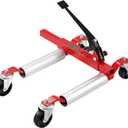 VEVOR Wheel Dolly, 1 Piece Wheel Dolly Car Skate, Heavy Duty Vehicle Positioning with Ratcheting Foot Pedal, Ratchet Type Tire Skate Tire Jack for Car Truck RV Trailer, 1500 LBS