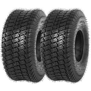 AR-PRO (2-Pack) 15x6.00-6 Lawn Mower Tires, Replacement 4 Ply Front Lawn Mower Tire Tubeless, 570lbs Load Capacity, Fit for Most Riding Mower, Lawn Garden Tractors