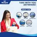 MP MOZZPAK Toilet Seat Covers Disposable (100 Pcs) - XL Flushable Disposable Toilet Seat Cover for Kids Potty Training, Adults - 100% Biodegradable - Travel Essential Accessories for Airplane, Camping