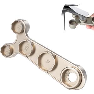 Faucet Aerator Wrench – 11-in-1 Aerator Removal Tool for Cache Aerators (TT TJ JR STD TF) & Flat-Sided Aerators (M18 M20 M22 M24 M28) – Heavy-Duty Metal Aerator Key with Ergonomic Long Handle