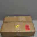 Vintage Double Layer Bread Box for Kitchen Counter Bamboo Bread Storage Container Large Capacity Bread Storage Bin (Antique Brown)