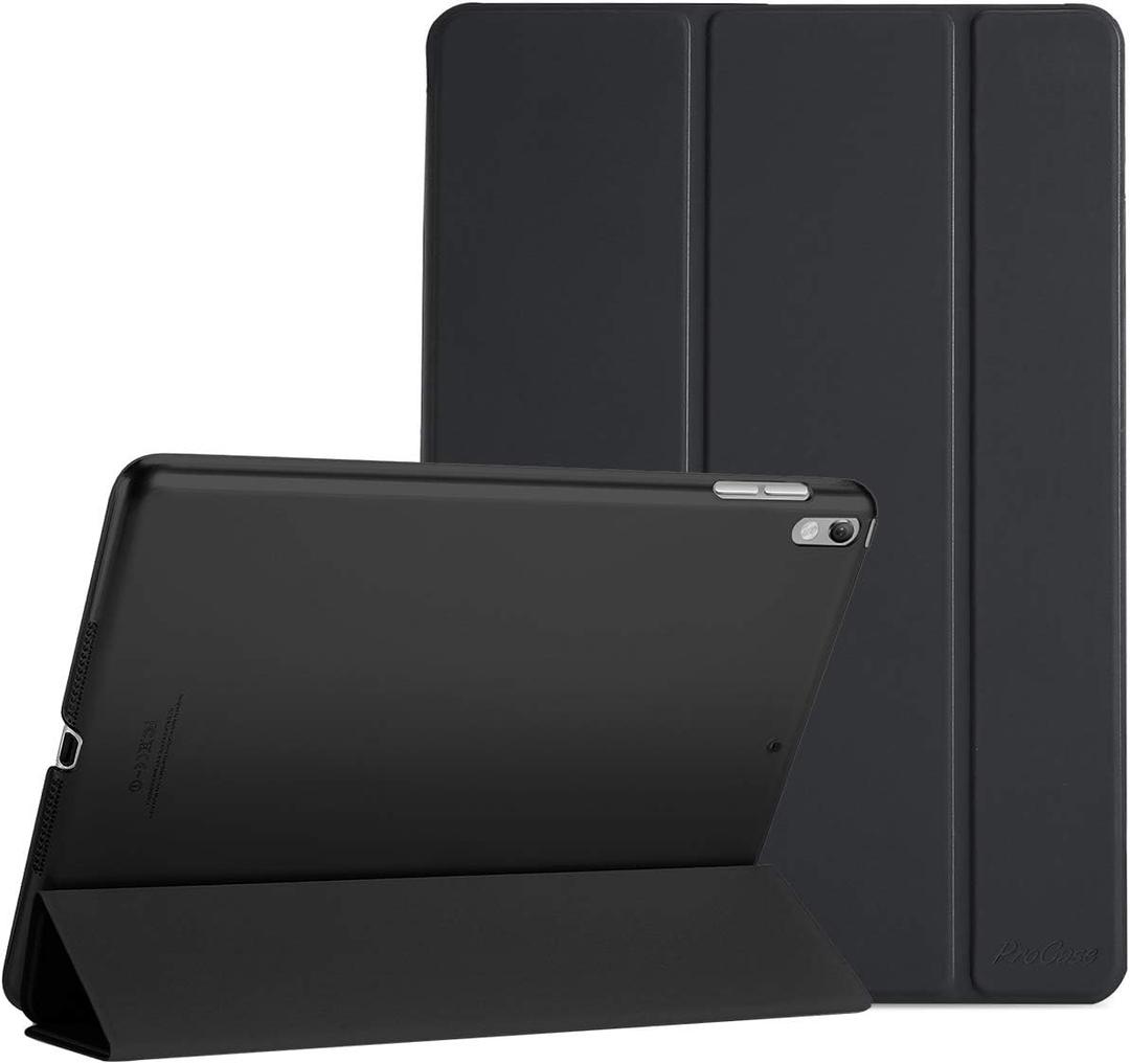 ProCase Smart Casefor 10.5 iPad Air 3rd Generation 2019 / iPad Pro 2017, Slim Stand Cover with Translucent Frosted Back for iPad Air 3 -Black