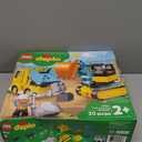 LEGO DUPLO Town Truck & Tracked Excavator Toddler Building Blocks - Learning & Education Construction Toys for Preschool - Birthday Gift for 2-3 Year Old Boys & Girls - 10931