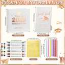 Pajean 2026 Graduation Guest Book Set with Photo Guest Book Sign Holder Dual Tip Pens Photo Corner Stickers Grad Cap Stickers for Congrats Grad Party Supplies Favors Gifts(White Rose Gold)