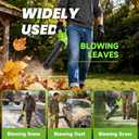 Leaf Blower Cordless, 650CFM Electric Leaf Blowers with 2 x 5.2Ah Batteries and Charger, 3 Speed Modes, 1 x Adjustable Shoulder Strap, Powerful Blowers for Lawn Care, Patio, Dust, Blowing Leaves