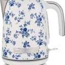 Laura Ashley Stainless Steel Electric Kettle 1.7 Liter  1500W Rapid Boil Electric Kettles for Boiling Water  Electric Tea Kettles Automatic Shut Off  Overheat & Boil Dry Protection Jug Kettle