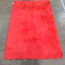 BENRON Fluffy Red Rugs for Living Room Bedroom 4x6, Soft Plush Fuzzy Shaggy Rugs for Kids Girls Boys Room Decor, Washable Indoor Floor Carpets