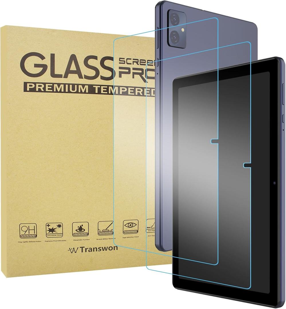2PCS Tempered Glass Screen Protector for Headwolf Wpad6 Android 15 Tablet 10 inch/VORTEX T10M PRO Tablet