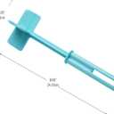 Mind Reader Meat Chopper Spatula, Heat Resistant Kitchen Tool for Mixing, Cutting, Mashing, Dicing Ground Beef, Avocado, Pack of 2, Nylon, Light Blue