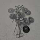 Urban Deco 16 Pieces Table Card Holder 8 inches Silver Place Steel Card holders for Photos, Food Signs, Memo Notes, Weddings, Restaurants, Birthdays.