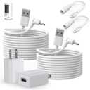 JMDDS 2-Pack Power Adapter Charger Cable Compatible with Ring Stick Up Cam Battery/Plug-in 3rd Gen/2nd Gen & Ring Pan Tilt Stick Up Camera, Indoor/Outdoor Weatherproof Power Cord (4m/13.2ft)