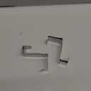 Mziart Pack of 4 Stainless Steel Reversible Over Door Cabinet Drawer Hooks Office Kitchen Towel Coat Hooks Rack, Silver