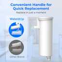 Waterdrop C33 Ice Maker Water Filter, Replacement for GE Profile Opal Nugget Ice Maker Filter, P4INKFILTR, with Ring Pull, NSF 42&372 Certified, 4 Pack