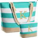 YOOLIFE Beach Bags for Women - Travel Canvas Beach Tote, Pool Waterproof Bag, Travel Essentials, Gifts for Women Birthday