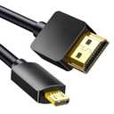 Micro USB to HDMI Converter, 4K 1080P HDMI Extender Cable 1.5M/ 5ft Adapter, Copy and Expand Videos Pictures from Mobile Phone or Tablet to HDTV Monitor Projector, Compatible with HDMI-supporting TVs