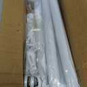 HOSKO Window Curtain Rod - 1 Inch Curtain Rods for Window 30-60 Inches - Including Two Mounting Brackets White