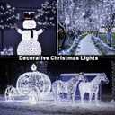 Eueasy Christmas Lights Outdoor, 1000 LED 344FT Fairy String Lights Plug in Waterproof with Remote, 8 Modes with Timer for Indoor Decorations Bedroom Xmas Tree Holiday House Party Decor