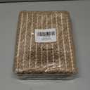 Small Bathroom Rugs,18"x30" Non Slip Brown Braided Bath Mat for Bathroom Floor,Washable Luxury Bath Rug for Tub Soft Boho Absorbent Shower Mat