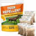 fcesiweg Deer Repellent for Plants, Deer and Rabbit Repellent Outdoor, Rabbit Repellent for Garden, Bunny Repellent, Deer Away, Keep Deer & Rabbits Out of Garden, Yard and Lawn, Easy to Use, 8 Packs