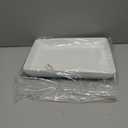 Divided Serving Tray Platter, 4 Pack 15" x 10" Fruit Veggie Food Tray for Party, Plastic Serving Trays for Appetizer, Snack, Dessert, Cookie, Brunch Decorations Platters, White Trays BPA-Free