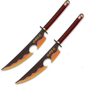 Metal Demon Sword 104cm/41inchs,Stainless Steel, Hashira Pillar and Protagonist Katana for Anime Cosplay, Anime Original Textures, Multiple Styles to Choose from