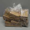 LIHOMR Gift Bags 8.25" X5.9 X3.15 100pcs Brown Kraft Paper Bag with Handles for Small Business Christmas Bulk, Wedding, Party Favor, Shopping, Lunch, Halloween Trick-or-Treat Bags