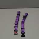 Reflective Dog Collar and Leash Set with Safety Locking Buckle Nylon Pet Collars Adjustable for  Dogs (Purple&M)