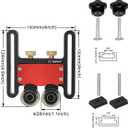 Sesyomr Updated Bearing Roller Featherboards for Table Saw, Router Tables and Band Saws Jig Guide