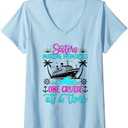 Womens Making Memories Sisters Cruise Trip 2025 Sisters Vacation V-Neck T-Shirt M
