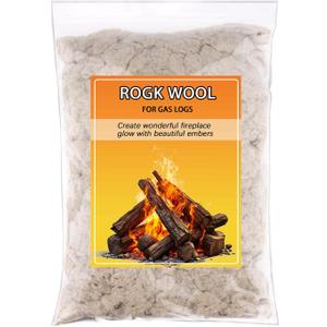 Gas Fireplace Glowing Embers,Fireplace Embers for Gas Log Sets, Rock Wool Embers for Indoor Gas Fireplace,Unvented Fireplace, (6 Oz) Bag