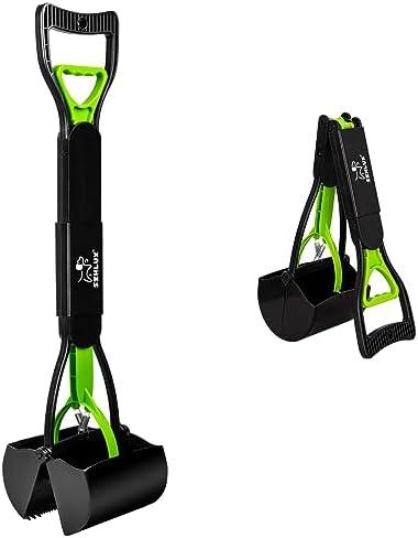 Amazon.com : SZHLUX 28" Pooper Scooper, Foldable Dog Pooper Scooper with Unbreakable Material and Durable Spring for Grass and Gravel, Green : Pet Supplies