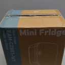 Sweetcrispy Mini Fridge, Portable Small Refrigerator 4L/6 Can Cooler & Warmer Compact Fridges for SkinCare, Food and Drinks, Bedroom, Dorm, Car, Office, White