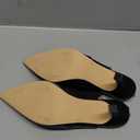 Women's Slingback Kitten Heels Closed Pointed Toe Backless Wedding Party Dress Pumps Shoes, 8