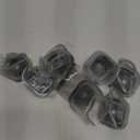 Ansible 24 Pcs Chair Leg Floor Protectors Square, Silicone Felt Furniture Leg Pads Caps Covers for Hardwood Floors (Fit:1-1/16" to 1-5/8") (Clear)