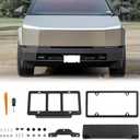 Front License Plate Holder for Tesla Cybertruck 2024 2025, No Adhesives No Drilling Quick Disassembly