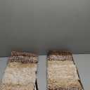 Arotive Bathroom Rugs Sets 2 Piece, Shaggy Soft and Absorbent Microfiber Bath Rugs, Non-Slip, Machine Washable Dry Bath Mats for Bathroom, 2 24x16, Brown