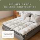 Extra Thick Fitted Mattress Topper - King Size | Soft & Cooling Pillow Top Mattress Pad & Protector | Bed Topper for Back Pain, Straps Stretch 6" to 22" Deep (Milky White -2 Inch)