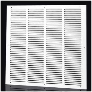 24"x24" Duct Opening Return Air Grille,Air Return Vent Cover Grill for Sidewall and Ceiling,Solid Steel AC Vent Cover HVAC Cold Air Intake Grille Without Filter House,Outer Dimension:25.75X25.75"